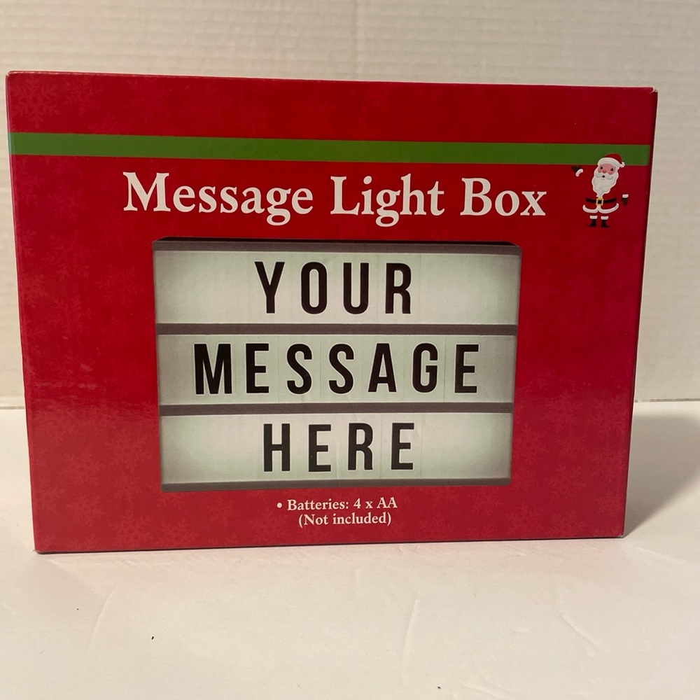 LED Message Light Box 8”x6” New